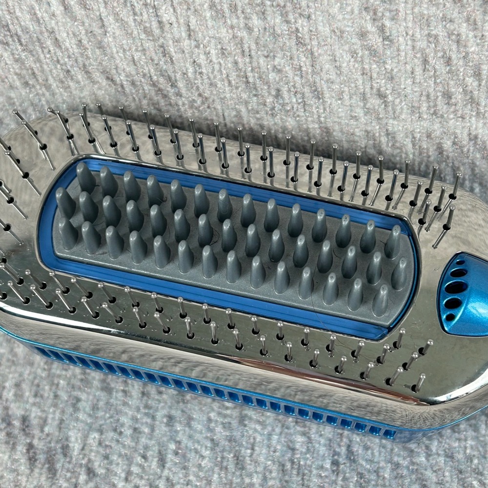 BaBylissPRO CryoCare Cold Therapy Hair Brush Blue Silver BABCP1 Professional - Picture 3 of 5